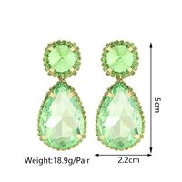 1 Pair Fashion Water Droplets Glass Plating Women's Drop Earrings main image 11