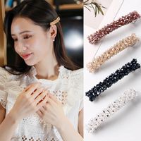 Simple Style Solid Color Alloy Inlay Rhinestones Hair Clip 1 Piece main image 4