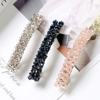Simple Style Solid Color Alloy Inlay Rhinestones Hair Clip 1 Piece main image 2