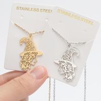 1 Piece Fashion Cartoon Character Stainless Steel Titanium Steel Plating Pendant Necklace main image 3