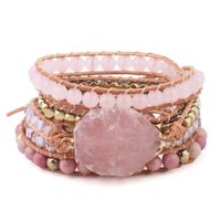 Fashion Color Block Natural Stone Plating Natural Stone Beads Bracelets sku image 1