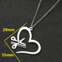 Stainless Steel Titanium Steel Retro Irregular Plating Heart Shape Necklace main image 2