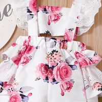 Cute Flower Cotton Jumpsuits main image 4