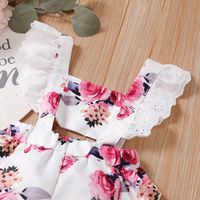 Cute Flower Cotton Jumpsuits main image 3