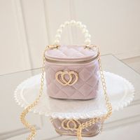 Women's Small Spring&summer Pvc Heart Shape Fashion Bucket Zipper Bucket Bag sku image 4