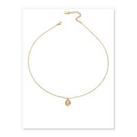 1 Piece Fashion Heart Shape Copper Plating Zircon Pendant Necklace sku image 1