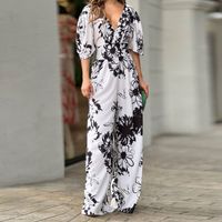 Women's Daily Fashion Flower Full Length Printing Jumpsuits main image 4