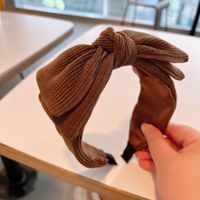 Frau Einfacher Stil Bogenknoten Tuch Flechten Haarband sku image 3