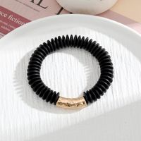 Fashion Geometric Letter Beaded Imitation Pearl Wood Handmade Women's Bracelets sku image 6