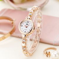 Fashion Heart Shape Jewelry Buckle Quartz Women's Watches sku image 1