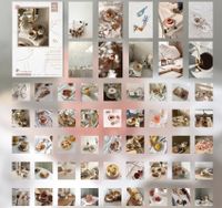 Pickup Boxed Washi Stickers Paris Diary Series Material Paper Notebook Vintage Ins Stickers 55 Pieces 12 Models sku image 10