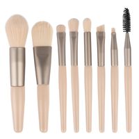 Fashion Artificial Fiber Wooden Handle Makeup Brushes 1 Set sku image 3
