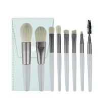 Fashion Artificial Fiber Wooden Handle Makeup Brushes 1 Set sku image 9