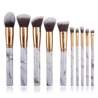 Fashion Artificial Fiber Plastic Plastic Handgrip Makeup Brushes 1 Set main image 4