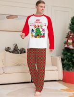 Fashion Cartoon Cotton Pants Sets Straight Pants T-shirt Family Matching Outfits sku image 14