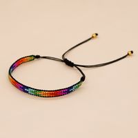 1 Piece Bohemian Colorful Glass Glass Rope Women's Bracelets main image 1