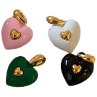 Fashion Heart Shape Copper Plating Resin Pendant Necklace main image 3