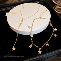 1 Pièce Mode Star Alliage Patchwork Incruster Strass Femmes Collier main image 1