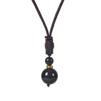Ethnischer Stil Geometrisch Malachit Tigerauge Obsidian Halskette 1 Stück sku image 1