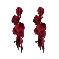 1 Pair Fashion Petal Arylic Stoving Varnish Women's Drop Earrings main image 2