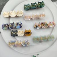 Fashion Cat Acetic Acid Sheets Handmade Hair Clip 1 Piece main image 1