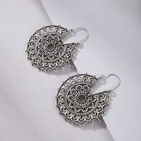 1 Pair Fashion Flower Alloy Hollow Out Women's Drop Earrings main image 4
