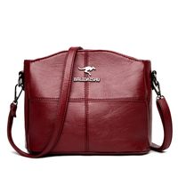 Women's Small Pu Leather Solid Color Elegant Square Magnetic Buckle Crossbody Bag sku image 2