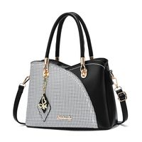 Women's Large All Seasons Pu Leather Solid Color Fashion Square Zipper Handbag sku image 1