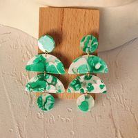 1 Par Retro Forma De U Arílico Barniz De Estufa Mujeres Pendientes De Gota sku image 7