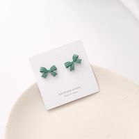 1 Pair Sweet Flower Butterfly Bow Knot Alloy Plating Women's Earrings sku image 10