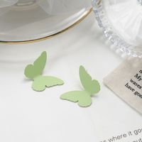 1 Pair Sweet Flower Butterfly Bow Knot Alloy Plating Women's Earrings sku image 21