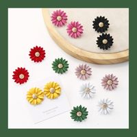 1 Pair Sweet Flower Alloy Women's Ear Studs main image 6