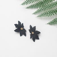1 Pair Casual Geometric Star Bow Knot Alloy Plating Women's Earrings sku image 23