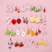 1 Pair Sweet Fruit Alloy Plating Women's Drop Earrings main image 1