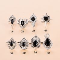 Fashion Heart Shape Stainless Steel Copper Plating Inlay Zircon Nose Studs 1 Piece main image 2