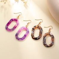 1 Pair Korean Style Oval Arylic Acetic Acid Sheets Women's Drop Earrings main image 6