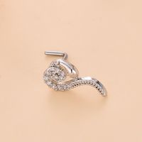 Simple Style Heart Shape Stainless Steel Plating Zircon Nose Studs 1 Piece sku image 17