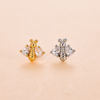 Fashion Star Metal Plating Zircon Nose Studs 1 Piece sku image 13