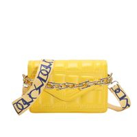 Women's Small Pu Leather Solid Color Streetwear Chain Square Magnetic Buckle Shoulder Bag Crossbody Bag Square Bag sku image 3