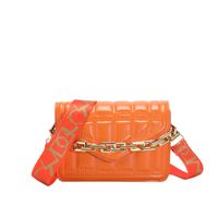 Women's Small Pu Leather Solid Color Streetwear Chain Square Magnetic Buckle Shoulder Bag Crossbody Bag Square Bag sku image 7