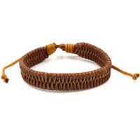 Fashion Solid Color Leather Braid Unisex Bracelets main image 5
