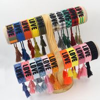 1 Piece Fashion Love Polyester Embroidery Handmade Tassel Unisex Bracelets main image 1