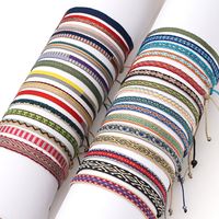 1 Piece Simple Style Color Block Rope Stripe Couple Bracelets main image 1