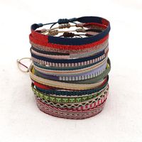 1 Piece Simple Style Color Block Rope Stripe Couple Bracelets main image 2