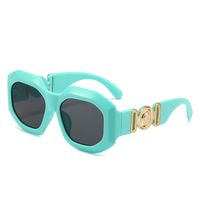 Casual Retro Solid Color Pc Square Full Frame Glasses main image 4