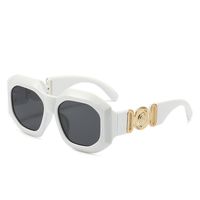 Casual Retro Solid Color Pc Square Full Frame Glasses sku image 11