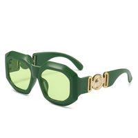 Casual Retro Solid Color Pc Square Full Frame Glasses sku image 9