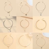 1 Piece Fashion Snake Butterfly Alloy Pearl Inlay Artificial Diamond Women's Pendant Necklace main image 4