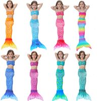 Girl's Fashion Mermaid Nylon Polyester Bikinis 2 Piece Set main image 1