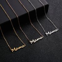 1 Piece Simple Style Letter Alloy Plating Women's Necklace main image 1